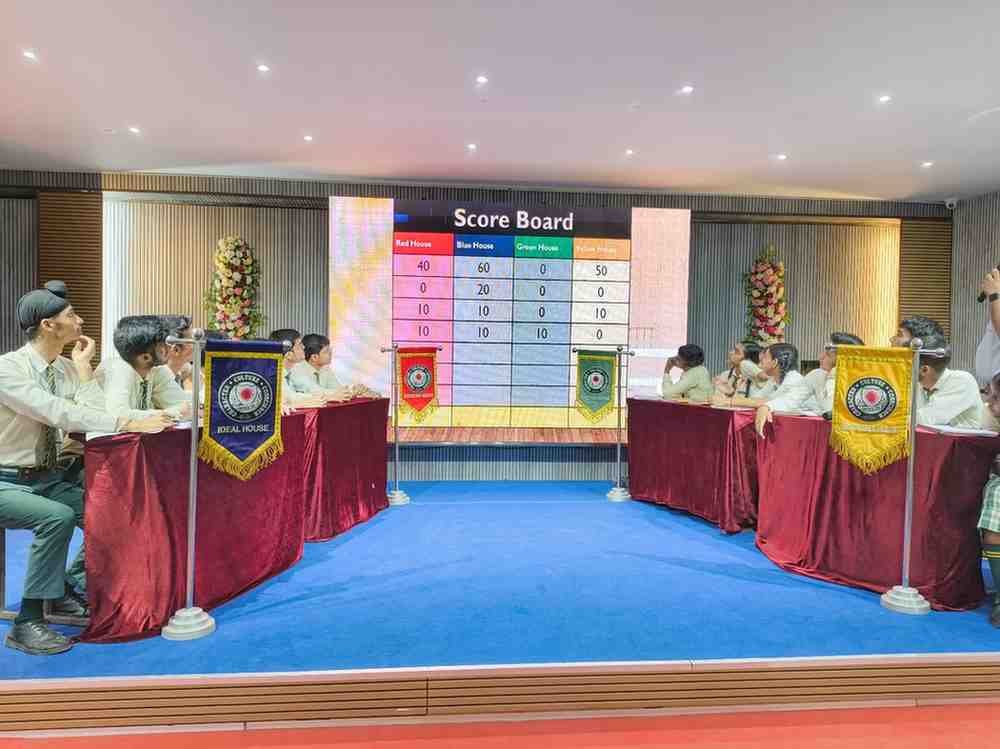 An inter-school debate in the school hall