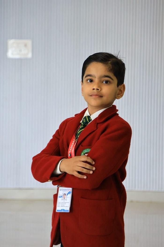 Primary student in school blazer